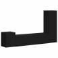 Preview: TV-Schrankset Wandmontiert 4 pcs Schwarz Holzwerkstoff