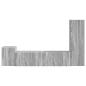 Preview: TV-Schrankset Wandmontiert 4 pcs Graues Sonoma Holzwerkstoff