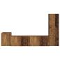 Preview: TV-Schrankset Wandmontiert 4 pcs Altholz Holzwerkstoff