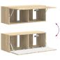 Preview: TV-Schrankset Wandmontiert 3 pcs Sonoma-Eiche Holzwerkstoff