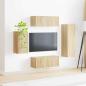 Preview: TV-Schrankset Wandmontiert 3 pcs Sonoma-Eiche Holzwerkstoff