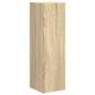 Preview: TV-Schrankset Wandmontiert 3 pcs Sonoma-Eiche Holzwerkstoff