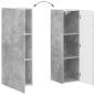Preview: TV-Schrankset Wandmontiert 3 pcs Beton Grau Holzwerkstoff