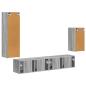 Preview: TV-Schrankset Wandmontiert 3 pcs Graues Sonoma Holzwerkstoff