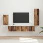 Preview: ARDEBO.de - TV-Schrankset Wandmontiert 3 pcs Altholz Holzwerkstoff