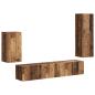 Preview: TV-Schrankset Wandmontiert 3 pcs Altholz Holzwerkstoff