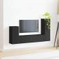 Preview: TV-Schrankset Wandmontiert 3 pcs Schwarz Holzwerkstoff