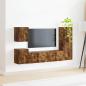 Preview: TV-Schrankset 4 pcs Geräucherte Eiche Holzwerkstoff