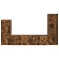 Preview: TV-Schrankset 4 pcs Geräucherte Eiche Holzwerkstoff