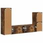 Preview: TV-Schrankset 4 pcs Geräucherte Eiche Holzwerkstoff