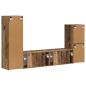 Preview: ARDEBO.de - TV-Schrankset Wandmontiert 4 pcs Altholz Holzwerkstoff