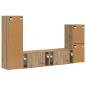 Preview: TV-Schrankset Wandmontiert 4 pcs Artisan-Eiche Holzwerkstoff
