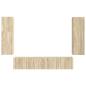 Preview: TV-Schrankset Wandmontiert 4 pcs Sonoma-Eiche Holzwerkstoff