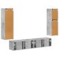 Preview: TV-Schrankset Wandmontiert 4 pcs Beton Grau Holzwerkstoff