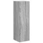 Preview: TV-Schrankset Wandmontiert 4 pcs Graues Sonoma Holzwerkstoff