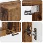 Preview: ARDEBO.de - TV-Schrankset Wandmontiert 4 pcs Altholz Holzwerkstoff