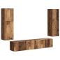 Preview: TV-Schrankset Wandmontiert 4 pcs Altholz Holzwerkstoff