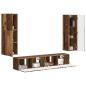 Preview: TV-Schrankset Wandmontiert 4 pcs Altholz Holzwerkstoff