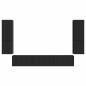 Preview: TV-Schrankset Wandmontiert 4 pcs Schwarz Holzwerkstoff