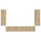 Preview: TV-Schrankset Wandmontiert 4 pcs Sonoma-Eiche Holzwerkstoff
