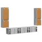 Preview: TV-Schrankset Wandmontiert 4 pcs Graues Sonoma Holzwerkstoff