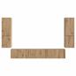 Preview: TV-Schrankset Wandmontiert 4 pcs Artisan-Eiche Holzwerkstoff