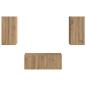Preview: TV-Schrankset Wandmontiert 6 pcs Artisan-Eiche Holzwerkstoff