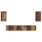 Preview: ARDEBO.de - TV-Schrankset Wandmontiert 3 pcs Altholz Holzwerkstoff
