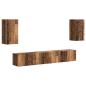 Preview: TV-Schrankset Wandmontiert 3 pcs Altholz Holzwerkstoff
