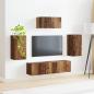 Preview: TV-Schrankset Wandmontiert 3 pcs Altholz Holzwerkstoff