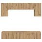 Preview: TV-Schrankset 4 pcs Geräucherte Eiche Holzwerkstoff