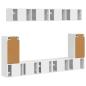 Preview: TV-Schrankset Wandmontiert 5 pcs Weiß Holzwerkstoff