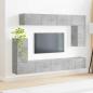 Preview: TV-Schrankset Wandmontiert 5 pcs Beton Grau Holzwerkstoff