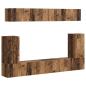 Preview: TV-Schrankset Wandmontiert 5 pcs Altholz Holzwerkstoff