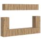 Preview: TV-Schrankset Wandmontiert 5 pcs Artisan-Eiche Holzwerkstoff