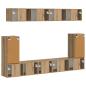 Preview: TV-Schrankset Wandmontiert 5 pcs Artisan-Eiche Holzwerkstoff