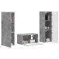 Preview: ARDEBO.de - 3 pcs Beton Grau