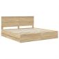 Preview: Bettrahmen Sonoma-Eiche 200 x 200 cm Ingenieurs Holz