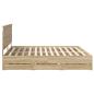 Preview: Bettrahmen Sonoma-Eiche 200 x 200 cm Ingenieurs Holz