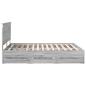 Preview: Bettrahmen Graues Sonoma 160 x 200 cm Ingenieurs Holz