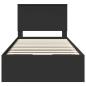 Preview: Bettrahmen mit Schubladen Schwarz 100 x 200 cm Ingenieurs Holz
