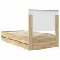 Preview: Bettrahmen Sonoma-Eiche 90 x 200 cm Ingenieurs Holz