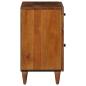 Preview: Nachttisch Braun 50 x 33 x 60 cm Massivholz Mango