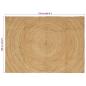 Preview: Teppich Braun 120 x 170 cm Jute