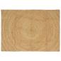 Preview: ARDEBO.de - Teppich Braun 140 x 200 cm Jute
