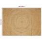 Preview: Teppich Braun 160 x 230 cm Jute