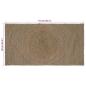 Preview: Teppich Grau 60 x 110 cm Jute
