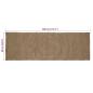 Preview: Teppich Grau 60 x 300 cm Jute