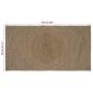 Preview: Teppich Grau 80 x 150 cm Jute