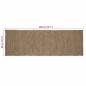 Preview: Teppich Grau 80 x 200 cm Jute